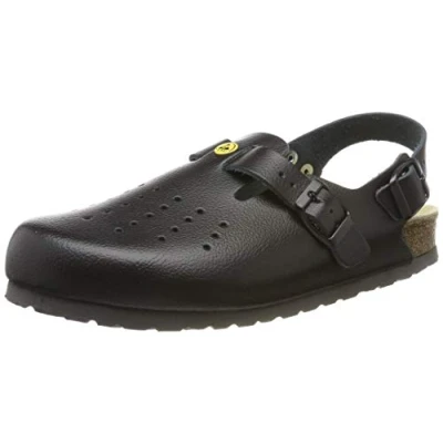 Imagen de Weeger ESD Clog Perf, Zapatos de Trabajo Unisex Adulto, Negro (Schwarz Schwarz), 38 EU