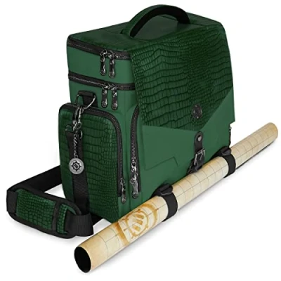 Imagen de ENHANCE bolsa de viaje para DND Edition Collector, compatible con figuras mazmorras y dragones, portaalfombras combate, bolsillos dados accesorios, transporte 4 a 8 libras