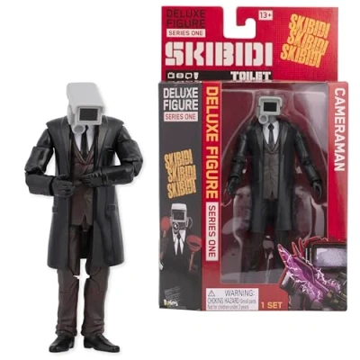 Imagen de SKIBIDI Toilet Deluxe Figura de camarógrafo, Figuras coleccionables, Producto Oficial