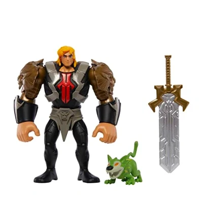 Imagen de Masters of the Universe He Man y los del Universo MOTU con espada perro Figura de acción, juguete +4 años (Mattel HLF51)