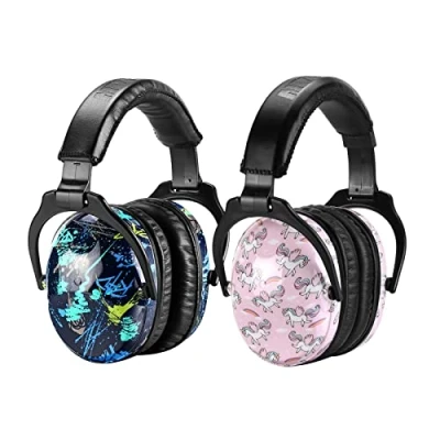 Imagen de ZOHAN 030 Cascos Antiruido Niños Pack 2, Insonorizacion para Estudiar, Proteccion Auditiva con Problemas Sensoriales