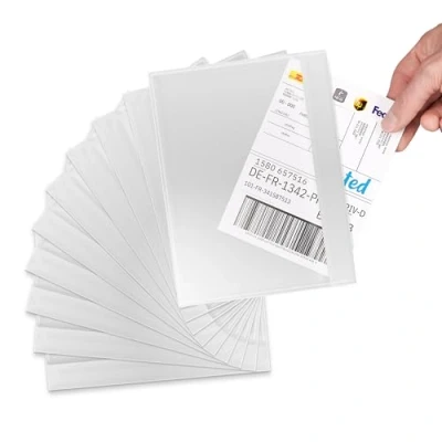 Imagen de RAGO® Portadocumentos Adhesivo C6 para A6 Lote de 1000 I Sobres Transparentes Packing List Autoadhesivo Envíos Vinted