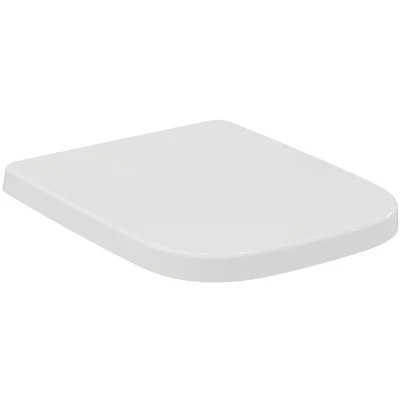 Imagen de Ideal Standard i.life B Asiento Con tapa de inodoro, Diseño envolvente, Angular, opción liberación rápida y resistente a los UV, Duroplástico, Blanco