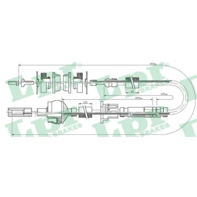 Imagen de LPR C0173C Cable de Embrague con reajuste manual