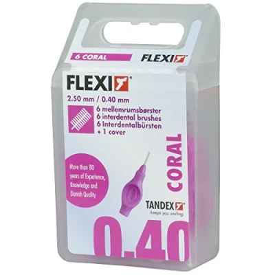 Imagen de Tandex Flexi Cepillos interdentales pink micro fino 0.40mm 3 x 6 piezas