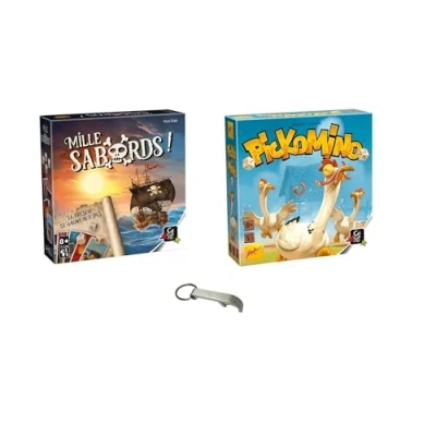 Imagen de Lot 2 Jeux Gigamic Pickomino + Mille Sabords 1 Yoyo Blumie