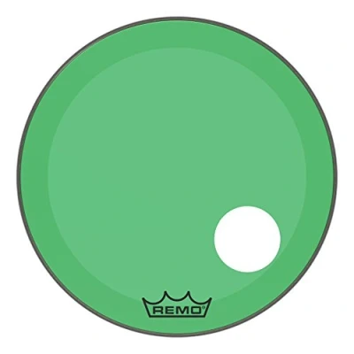 Imagen de Remo Powerstroke 3 Colortone Green Parches Bass Drum Head, 24&quot; P3 1324 CT GNOH
