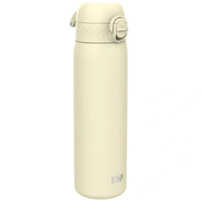 Imagen de Ion8 Botella de Agua Acero Inoxidable, 600ml, a Prueba Fugas, Fácil Abrir, Cerradura Segura, Aptas para Lavavajillas, Asa Transporte, Limpiar, Resistente Rayones, Blanco Cremoso