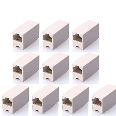 Imagen de SIENOC 10 unidades Cat5 Cat5e RJ45 hembra 8P8C cable de red conector a