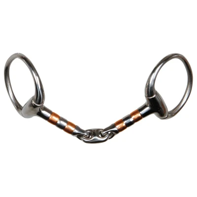 Imagen de Harry&#039;s Horse Rodillos de cobre rotos dobles Eggbutt 13mm 13,5 RVS