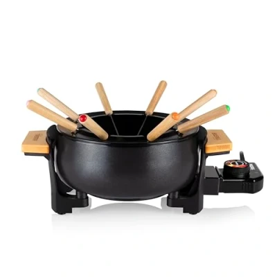 Imagen de Tristar FO 1108 Fondue de bambú, Capacidad 1.5 L, Adecuada para 8 personas