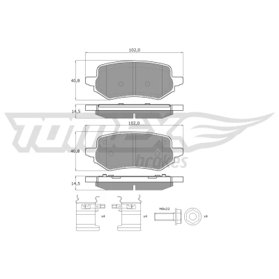 Imagen de Juego de pastillas TOMEX Brakes TX 60 47