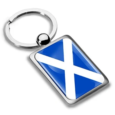 Imagen de Biomar Labs® Llavero de Regalo Metal 3D con Diseño Bandera Escocia Scotland Flag KK 242