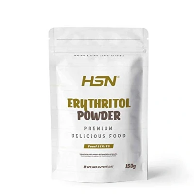 Imagen de Eritritol de HSN ¡La Mejor Alternativa al Azúcar! Edulcorante Natural Bajo En Calorías Endulzante para Recetas Fitness Vegano, Sin Gluten, Lactosa, Polvo, 150 gr