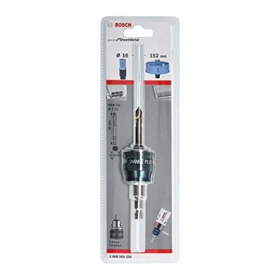 Imagen de Bosch Professional 1x Power Change Plus Adaptador (Conexión hexagonal de 3/8&quot;, Broca HSS Co Ø 7.15 x 65 mm, Accesorios Sierra Corona)