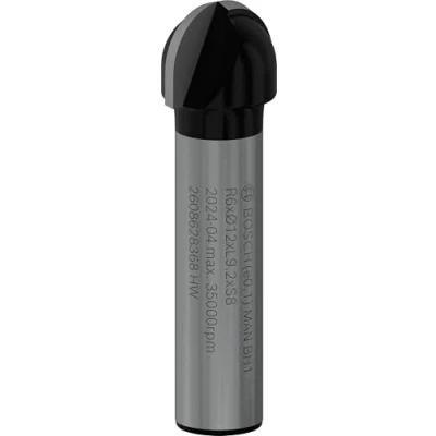 Imagen de Bosch Professional 2 608 628 368 Fresas para medias cañas 8 mm, R1 6 D 12 L 9,2 G 40 mm (pack de 1)
