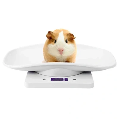 Imagen de con 3 Modos de pesaje Báscula para Mascotas, 10 kg / 1g Digital Mascotas Medida Perro multifunción bebés Pesar pequeñas