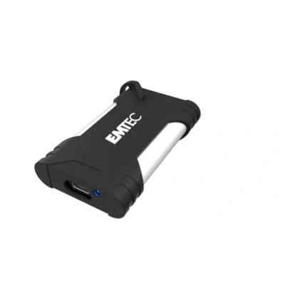 Imagen de EMTEC SSD Externa X210G para Juegos portátil de 1 TB, ECSSD1TX210G USB C 3.2 Gen2 hasta 1100MB/s 3D NAND Flash Almacenamiento Documentos, Música, Vídeos HD, Noir/Blanc