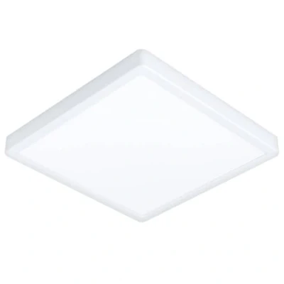Imagen de Eglo Fueva 6 Lámpara de techo LED cuadrada, superficie, plástico, en blanco, color luz blanco cálido o frío, 29 x cm