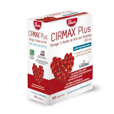 Imagen de Nature Essential Aceite de Krill del Antártico 60 Cápsulas 1 Mes Rico en Omega 3 y Antioxidantes Ayuda al Sistema Circulatorio CIRMAX Plus