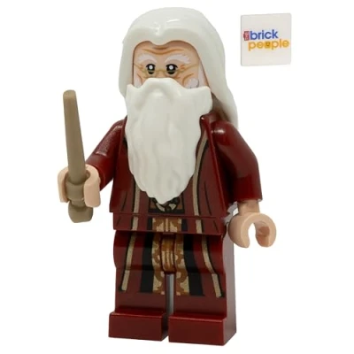 Imagen de LEGO Harry Potter: Ablus Dumbledore Minifigura con varita