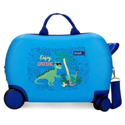 Imagen de Enso Dino Maleta Infantil Azul 45x31x20 cms Rígida ABS 24,6L 1,8 kgs 4 Ruedas Equipaje Mano