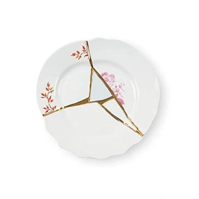 Imagen de Seletti Kintsugi Piatto frutta in porcellana e Oro 24k Mod. 1
