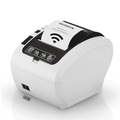 Imagen de MUNBYN Impresora Termica WiFi, de Tickets 80mm, con Puerto USB, Emulación ESC/POS, Compatible iOS, Android, MacOS, Windows, ChromeOS, Recibos para supermercados, cafeterías