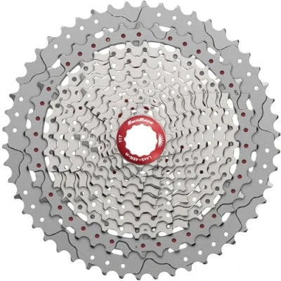 Imagen de SunRace CSMX8 11 Speed Cassette 46T. Metallic, Adultos Unisex, Plateado, ESTANDAR