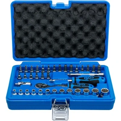 Imagen de BGS 2151 Juego de llaves vaso Gear Lock entrada 6,3 mm (1/4&quot;) 39 piezas