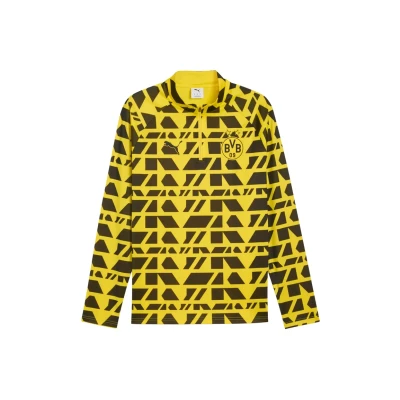 Imagen de PUMA Borussia Dortmund Pre match Quarter Zip Top Men, Sport, Faster Amarillo/Negro, XL