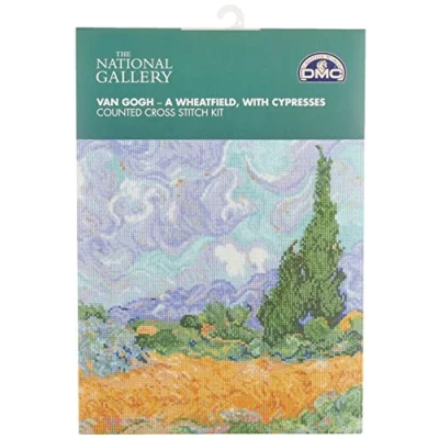 Imagen de DMC Campo de trigos con cipreses Van Gogh, The National Gallery