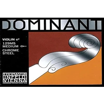 Imagen de Thomastik cuerda suelta para 4/4 violín dominant mi acero cromo, mediana, lazo.