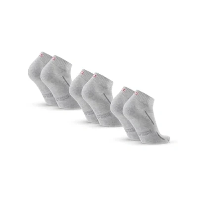 Imagen de DANISH ENDURANCE Calcetines Deporte Hombre y Mujer Tobilleros Algodon, Alcochados, 3 6 Pack Gris 35 38