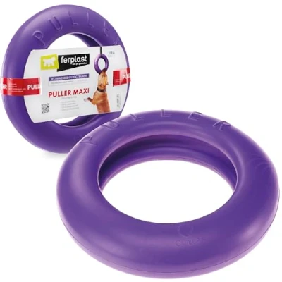 Imagen de Ferplast Juguete Perro, Anillo de Entrenamiento Perros para Masticar, Correr, Saltar, Disparar, Robusto, No Tóxico, Flotante, Puller Maxi, Juegos Grandes, 1 Fitness