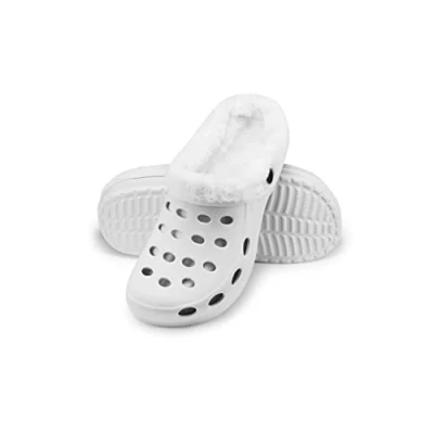 Imagen de ESTRO Zapatillas Casa Mujer Invierno Zuecos Hombre de Goma A01 (36, Blanco)