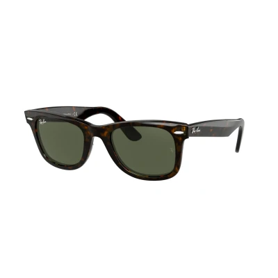 Imagen de Ray Ban Original Wayfarer Classic Gafas de Sol, Marrón (Tortoise Frame with Green G/15 Lenses), 52.0 Unisex Adulto