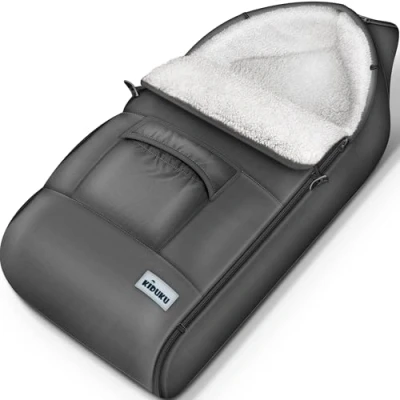 Imagen de KIDUKU Saco de Invierno para Cochecito, Carrito Universal Térmico Bebé, Silla Paseo, Carro Lavable con Cremallera y Gran Bolsillo