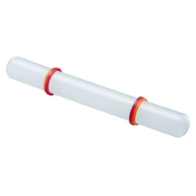 Imagen de Westmark Varilla desplegable, Con anillo distanciador, Longitud: 22,2 cm, Plástico/silicona, Blanco/rojo/naranja, 30462280