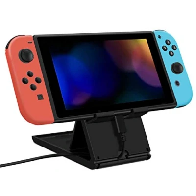 Imagen de Accesorio Nintendo Switch Soporte Hori Multiport USB Playstand, 4 USB, Negro