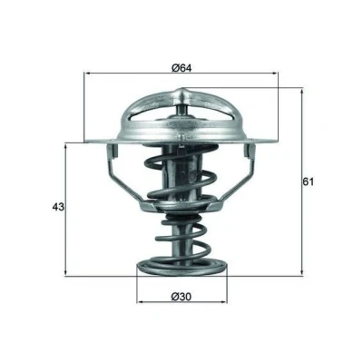 Imagen de Termostato, refrigerante MAHLE ORIGINAL TX 178 78D