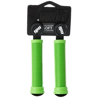 Imagen de ODI Griffe Bmx Longneck Sl Flangeless, Puños para manillar (sin anillas), Verde (lime green), 135 mm