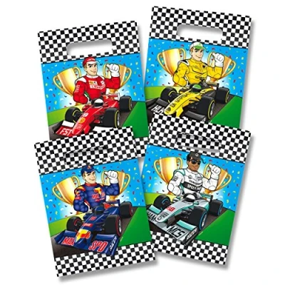 Imagen de Folat B.V Bolsas de Regalo Formula 1 8 Piezas, Multicolor (65094)