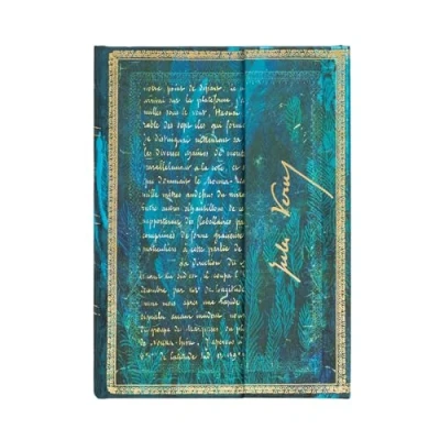 Imagen de Paperblanks Cuadernos de Tapa Dura Verne, Veinte Mil Leguas Rayado Midi (130 x 180 mm)