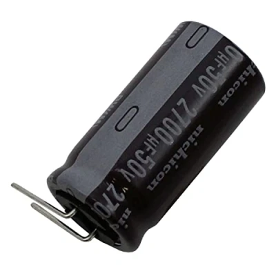 Imagen de 5x Capacitor electrolítico Radial 2700µF 50V 105C UPW1H272MHD d18x35,5mm 2700uF