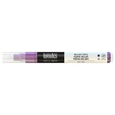 Imagen de Liquitex Rotulador de Pintura acrílica, Punta Fina, Púrpura Brillante, 2 mm