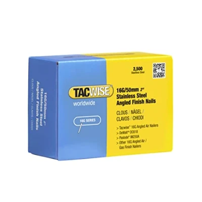 Imagen de TACWISE 1225 Clavos inclinados de acero inoxidable 16 g/50 mm