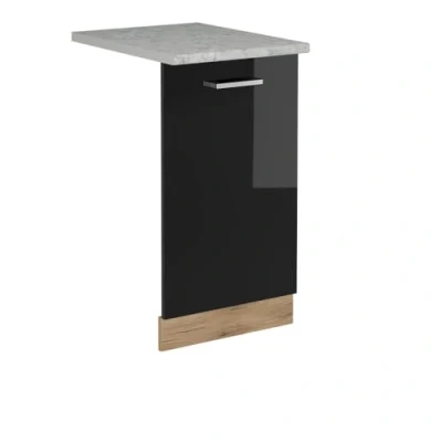 Imagen de Vicco Panel Frontal del lavavajillas R Line, Negro Brillo Intenso, 45 cm, ET Mármol