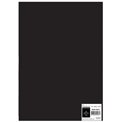 Imagen de Florence Cardstock Smooth Suministros para hacer tarjetas de colores, A4, negro, 100 hojas, papel colores álbumes recortes, y otras manualidades papel, 300 g/m²
