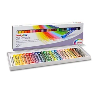 Imagen de Pentel, PHN 25U, Caja de 25 pasteles aceite, colores surtidos